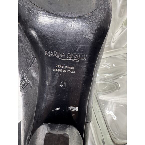 Marina Rinaldi Women's Block Heel Knee Boots Size 10 - Picture 6 of 9